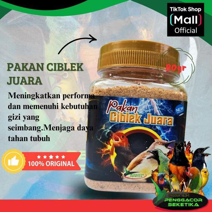 Pakan Ciblek Juara Voer Pakan Burung Bernutrisi Penggacor Burung murah