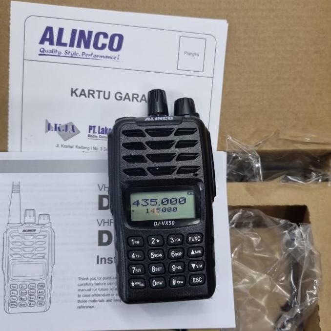 Alinco DJ-VX50 HT DualBand Waterproof Garansi Ori ALTERNATI DJ-W58 DuaBand DJ VX50 ALINCO