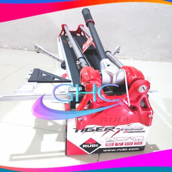 QURYGHANZ RUBI TIGER 185 Magnet Original Alat Potong Keramik Granit Manual Rubi