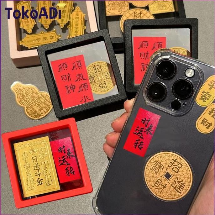 MABUROO Jimat Penarik Uang Chinese Feng Shui Jimat Kekayaan Cocok Untuk Ponsel