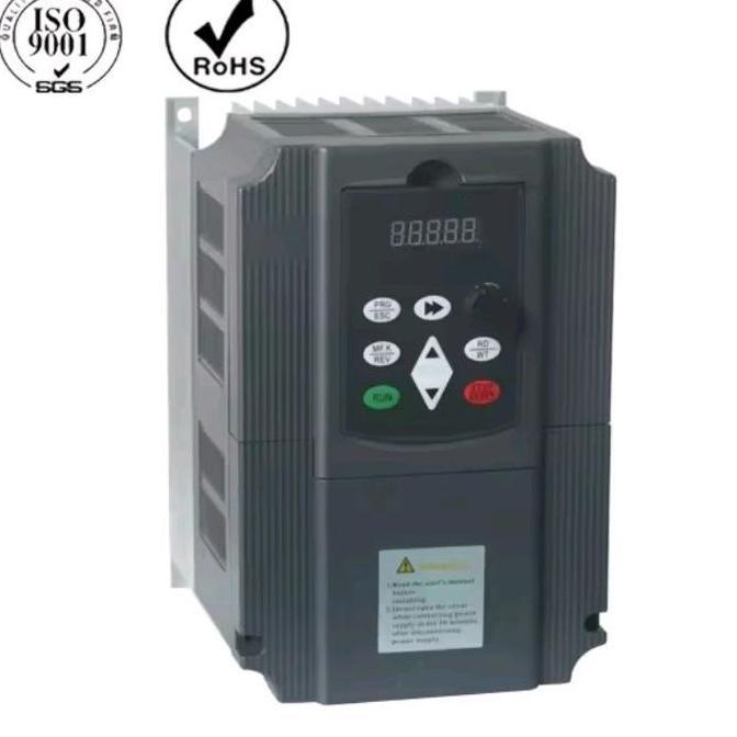 INVERTER VFD 7.5KW 10HP INPUT 220V 1 PHASE OUTPUT 380V 3 PHASE UNTUK MESIN INDUSTRI