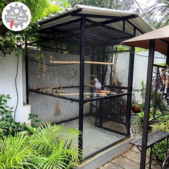 Sangkar Kandang Besar Burung Hantu Kakak Tua Nuri Jalak Dahan Jati murah