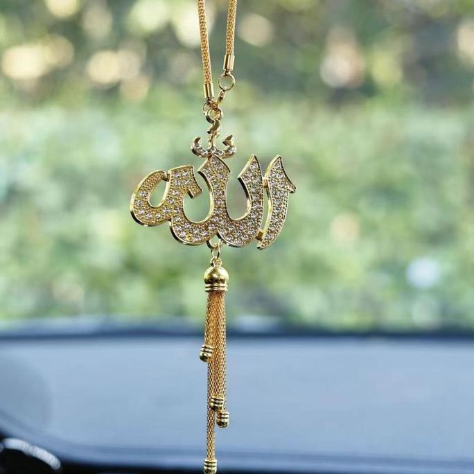 WASEUKA Gantungan Spion Mobil Aksesoris Suvenir Gereja Muslim Gantungan Mobil  Liontin Dekorasi Spio