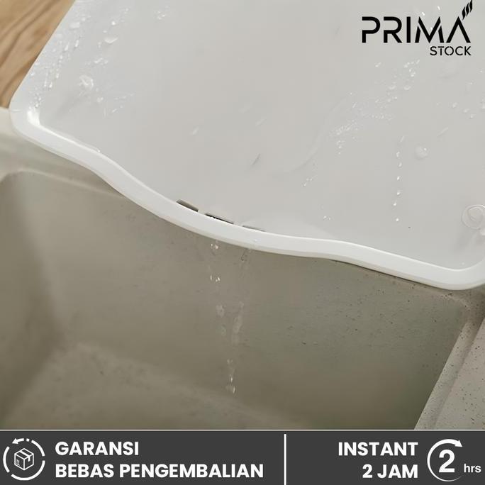 ZHAKAI Rak Piring Tempat Sendok + Nampan Tatakan Baki Tirisan Pengering Dish Rack Plastik Putih Murn