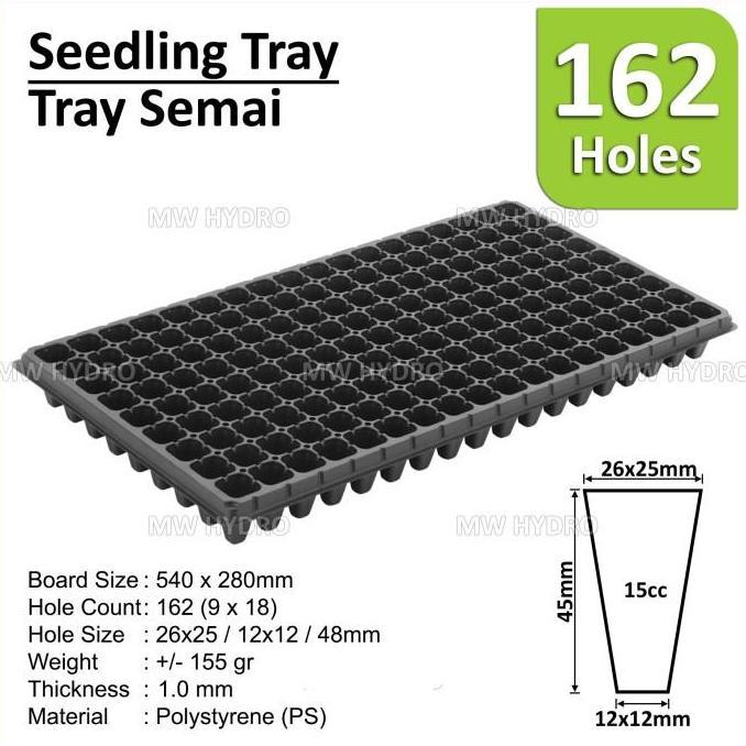 Tray Semai / Seedling Tray - 162 lubang