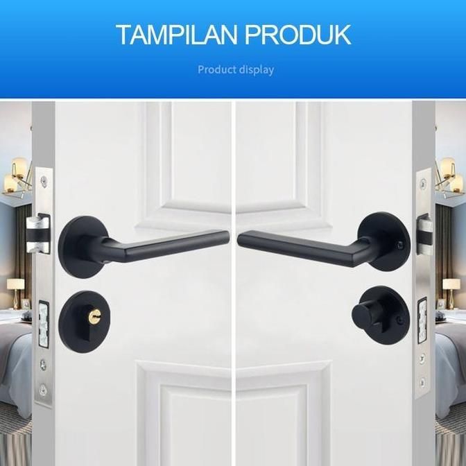MIDEOFU Kunci Pintu Premium Door Lock Gagang Pintu Model Erandle Pintu Kamar Tidur Kamar Premium Gag