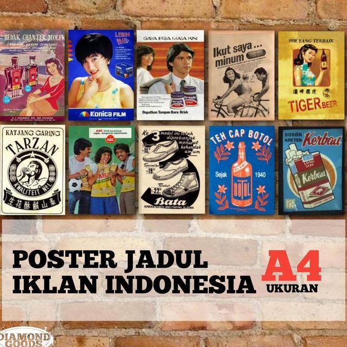 poster aesthetic / wall art poster - iklan jadul