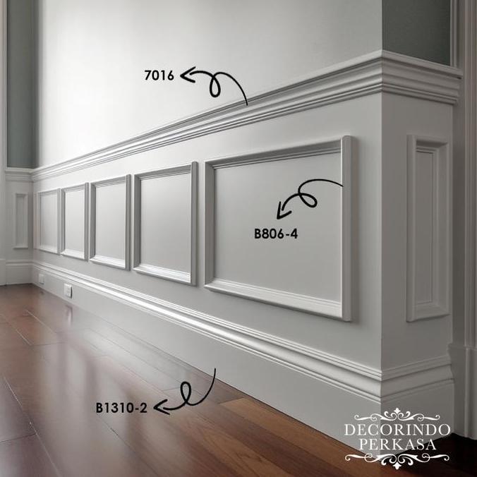 List Wall Moulding PVC Ukiran Dinding 2,4 Meter