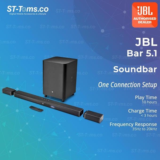 JBL CINEMA BAR 5.1 CHANNEL 4K ULTRA HD SOUNDBAR SPEAKER SYSTEM