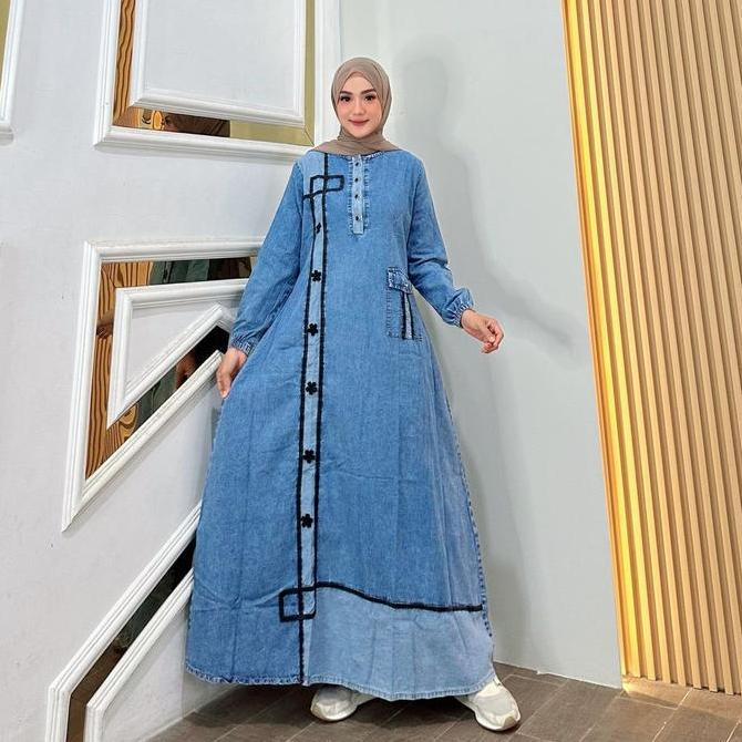 Adara Gamis Jeans Fashion Muslim Wanita