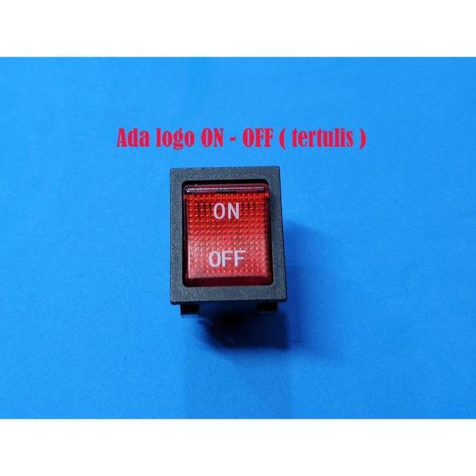 Promo Kitani Saklar 30A Power Switch On Off 30A Roker Besar 4 Pin Kaki Dengan Lampu Kcd 4 Logo On Of
