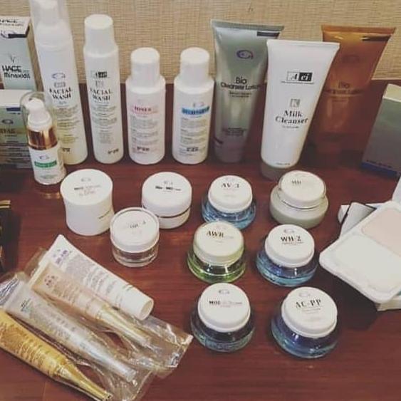 Vejra.id - Paket perawatan wajah BIO KUSUMA pembersih serum cream pagi krim malam