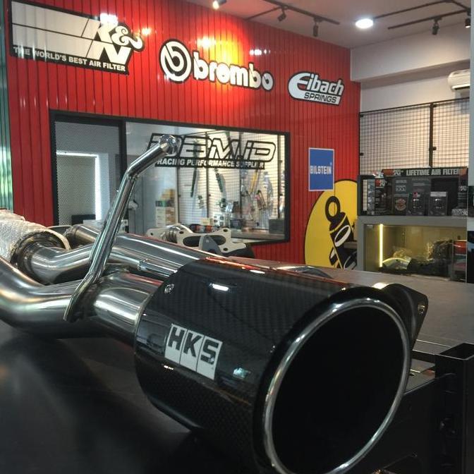 MUFFLER EXHAUST KNALPOT HKS LEGAMAX CARBON INNOVA REBORN FORTUNER VRZ ORIGINAL DAN TERPERCAYA