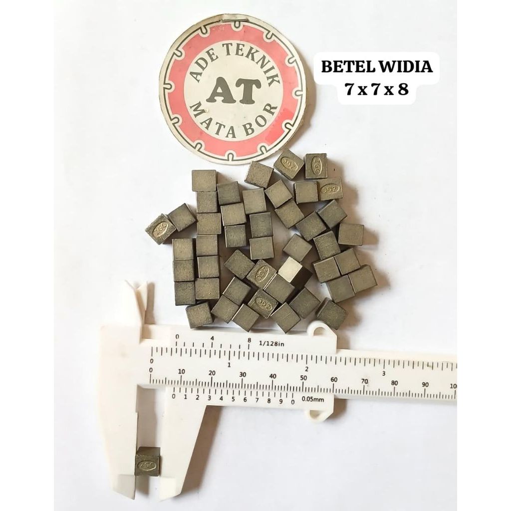 ECERAN Betel Widia/ Mata Widia YG6 Type 7x7x8 Mata Widia Bor Tembus Batuan Kera