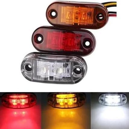 4PCS Lampu Led Penanda Samping Truk Trailer / Untuk Samping Mobil Truk Trailer 24V