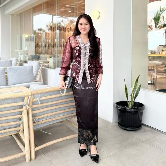 Miyuki Outer Renda Lengan Panjang | Atasan Wanita | Outer Tunik | Outer Kondangan | Outer Lebaran | 