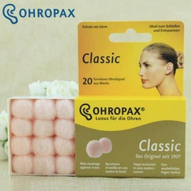 safiraolshop_ - 1 pasang penyumbat telinga lilin nyaman ohropax penyumbat telinga