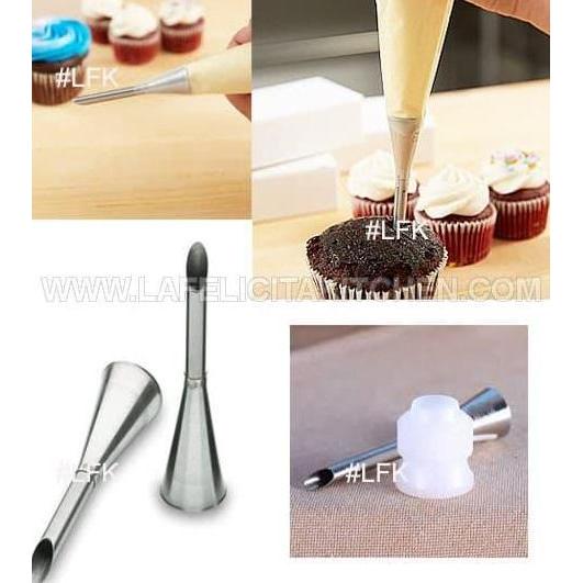 SPUIT FILLING KUE SUS FLA VLACOKLAT SELAI CREAM DONAT CAKE ISI DECORLOKAL SIZE 7-8 CM BAHAN BAGUS SE