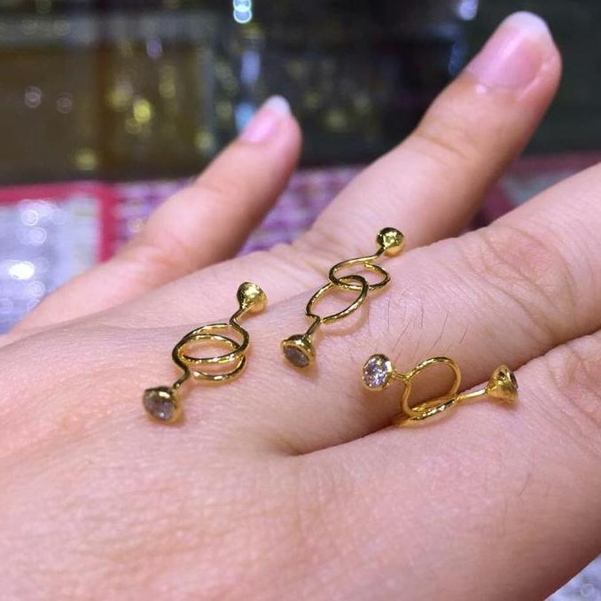 anting bayi/anak toge mata 1 emas