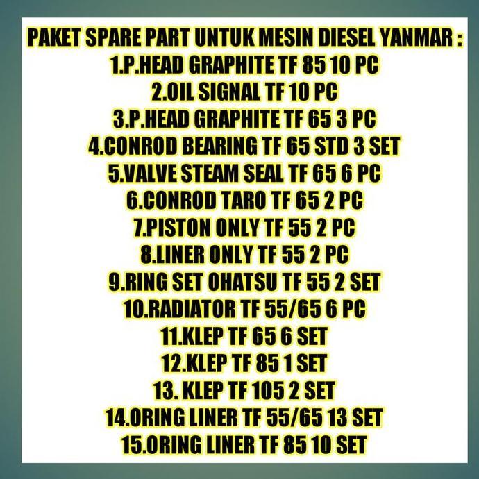 Paket Hemat Yanmar Diesel Engine