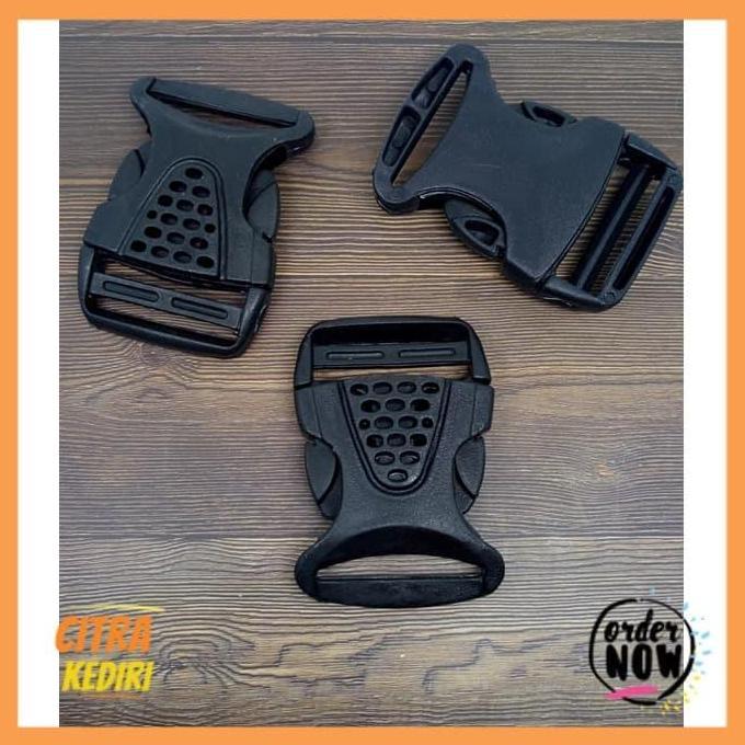 Slop 3,8 cm - buckle Hitam - kunci sodok