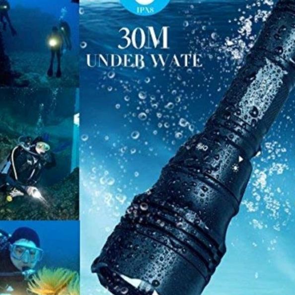 Paket Senter Selam Swat Police Xzt 8760 T6 Waterproof Senter Selam Air Laut Berkulitas