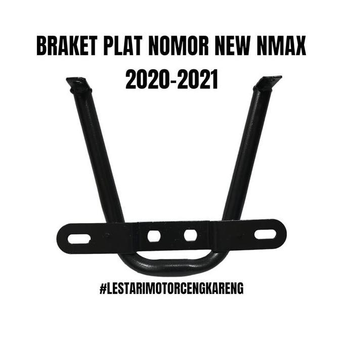 BRAKET DUDUKAN PLAT NOMOR KUMIS ALL NEW NMAX 2020 - 2022 BESI