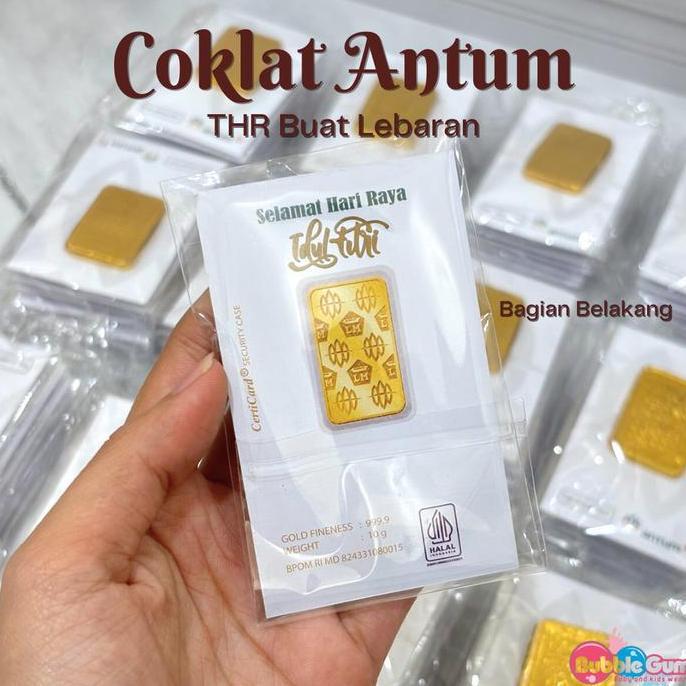 COKLAT EMAS ANTUM - THR Anak Unik Lebaran | Coklat Hadiah Anak Lebaran