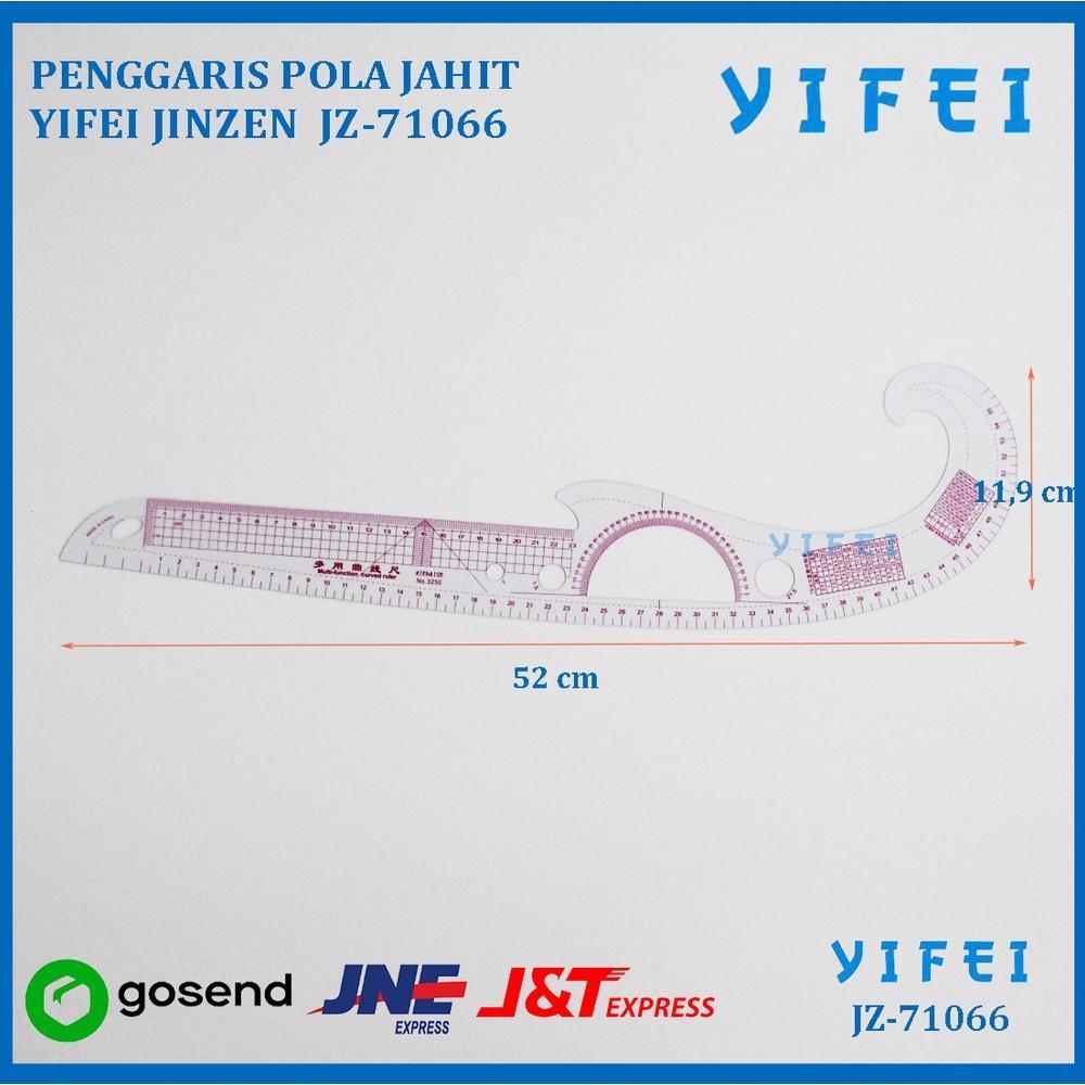 Penggaris Pola Jahit Putih/Penggaris Pola Jahit/Penggaris Jahit Yifei - Jz-71066