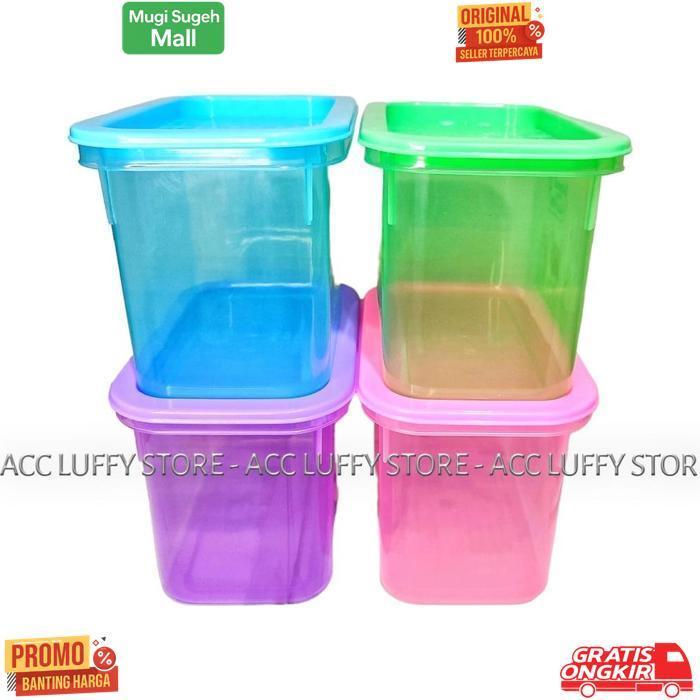 Viral 6 Pcs Toples Kue Lebaran - Kotak Kue Kering - Toples Plastik Murah - Toples Kotak 1200Ml
