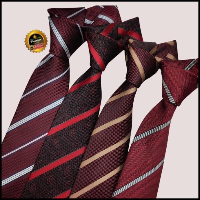 dasi pria maroon motif dasi kantor pria dasi panjang pria  maroon