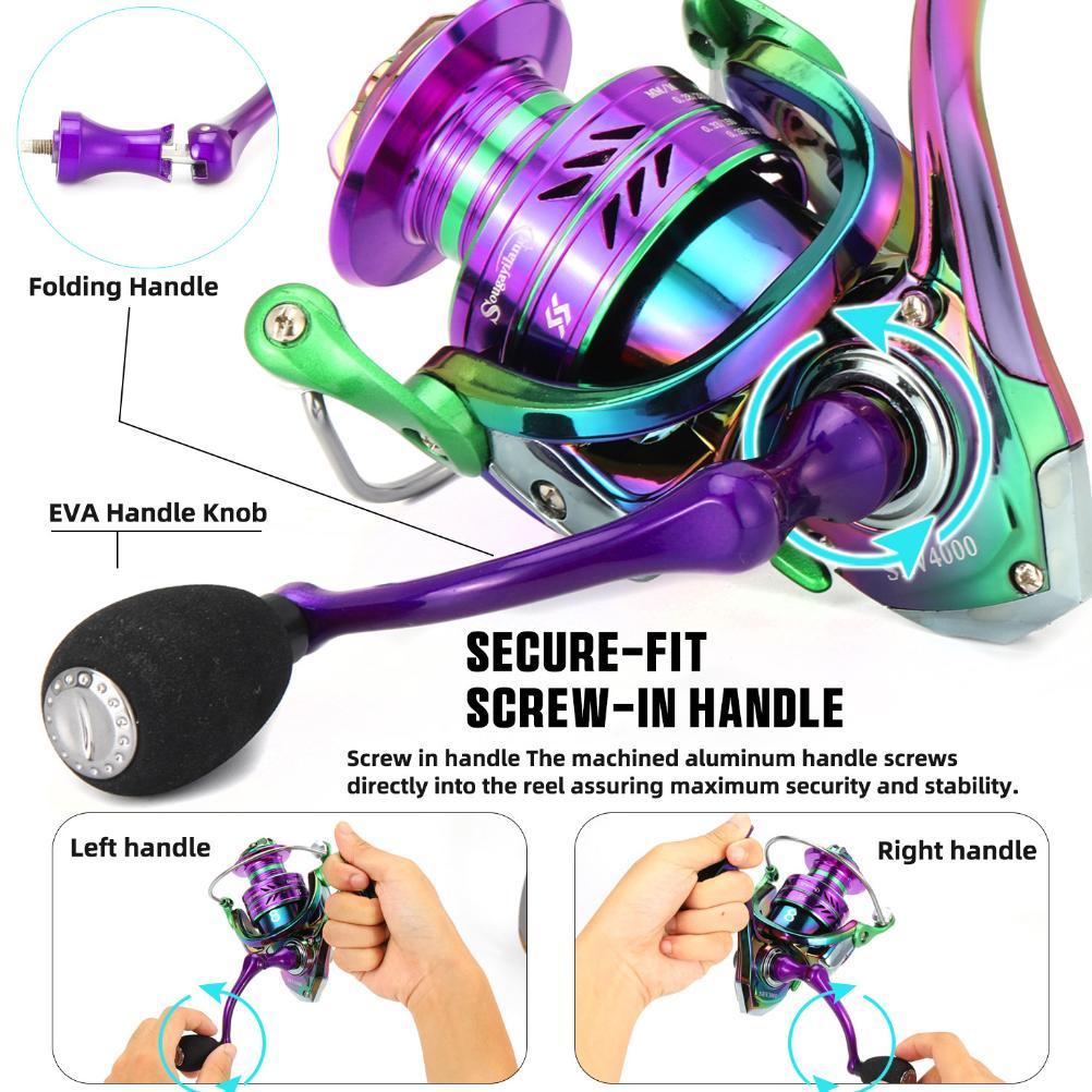 TERBARU POWER HAND REEL PANCING MEMANCING RASIO GEAR 5.2:1 MAX DRAG 5-10KG JORAN PANCING 1000-5000 B