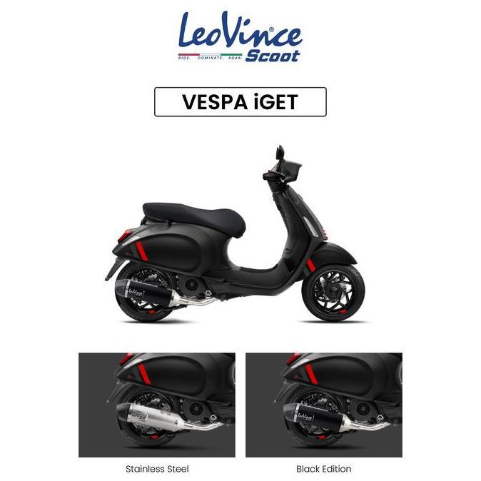 Grosir Knalpot Racing Matic Leovince Lv Scoot Fullsystem Vespa Sprint I Get With Header Stainless Or