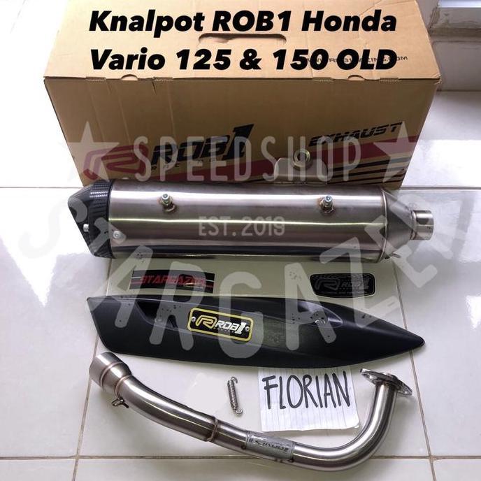 Promo Knalpot Rob1 Vario 125 150 Old Standart Racing Stainless Steel Cap V