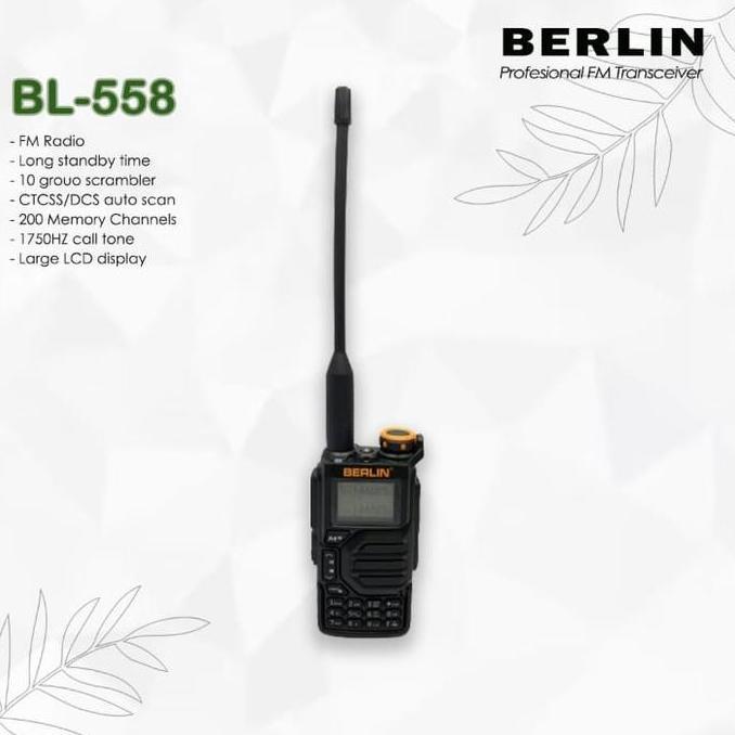 Murah Ht Berlin Bl 558 Bl558 Walkie Talkie 5 Band Unlock All Frequency