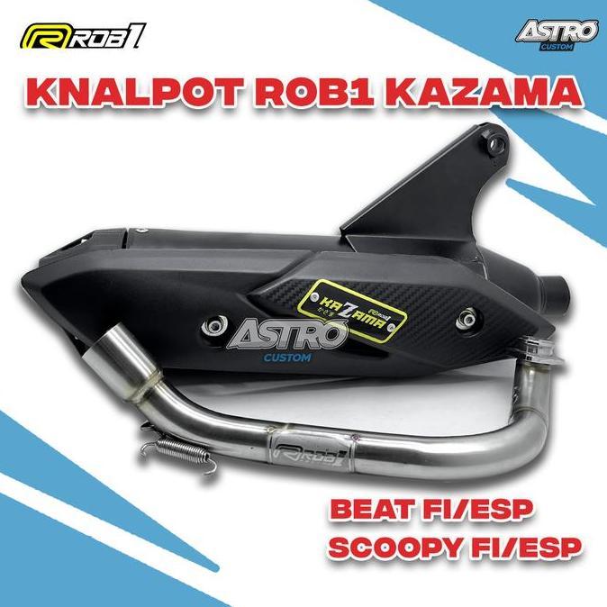 Grosir Rob1 Knalpot Kazama Beat Fi Esp Scoopy Fi Esp Beat Karbu Scoopy Karbu Vario 110 Fi Mio M3 Fin
