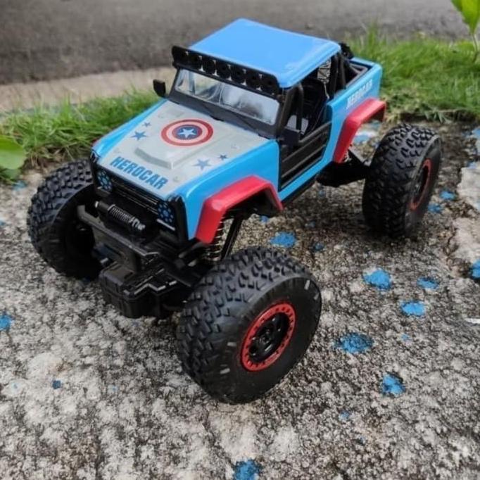 Rc car rock crawler herocar avengers Mobil offroad jeep batman spiderm