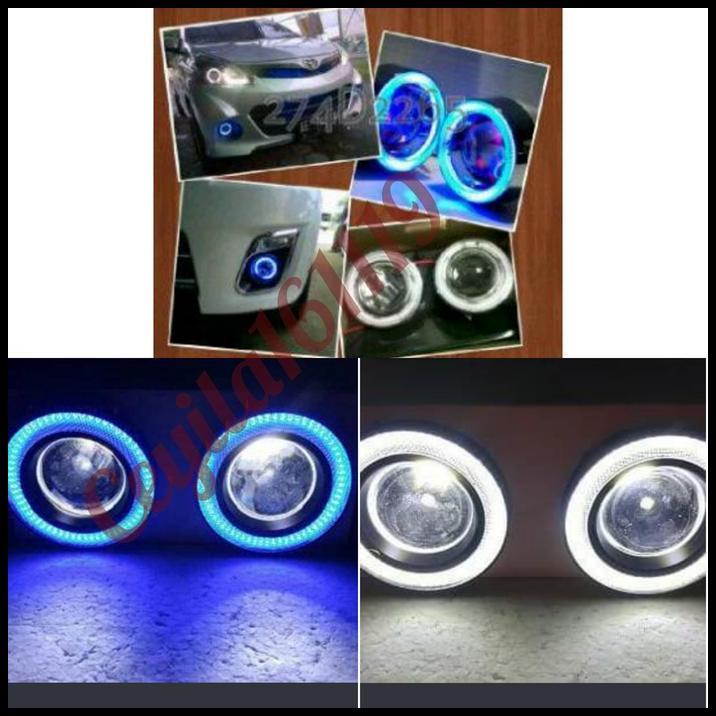HOT DEAL FOG LAMP ENGEL EYES RING 89 LED 2 WARNA MOBIL AVANZA/XENIA VVT-I/OLD 