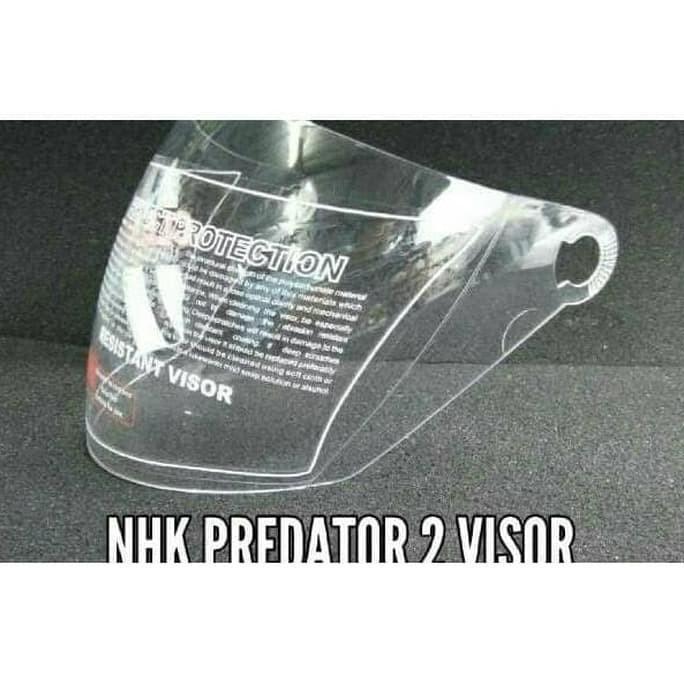 KACA HELM NHK PREDATOR 2 VISOR NHK PREDATOR DOUBLE VISOR NHK GODZILLA