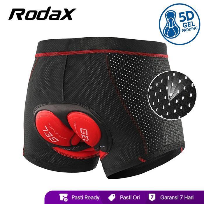 RodaX Gel Pro Padding Cycling Underwear Celana Dalam Sepeda Padding 9D Gel Padding 5D Gel Silicone g