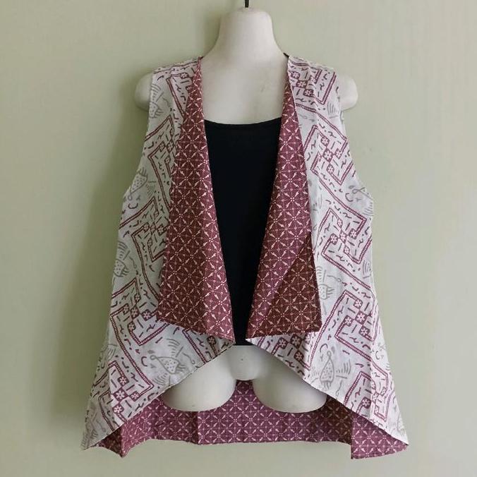Outer Yukensi Motif Bolak Balik /Vest Batik Dua Motif Rompi Batik