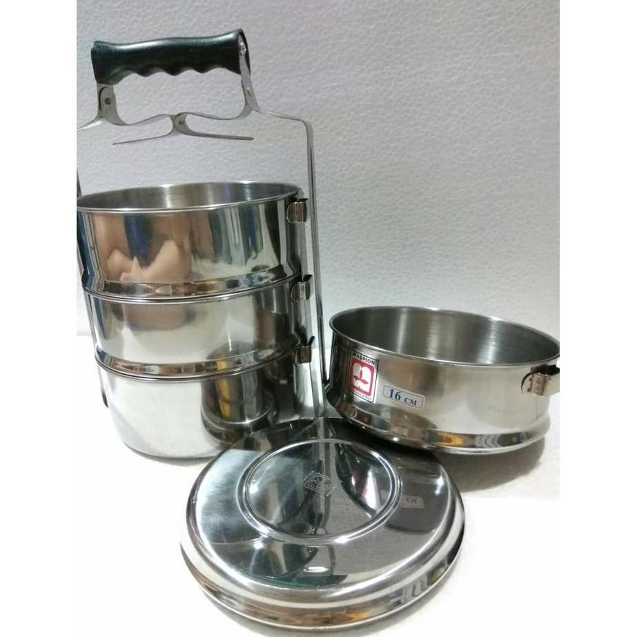 NEW Maspion Rantang Stainless Steel Susun 4 Rantang 16cm Bekal 4Susun 16/4 16 cm 4 susun