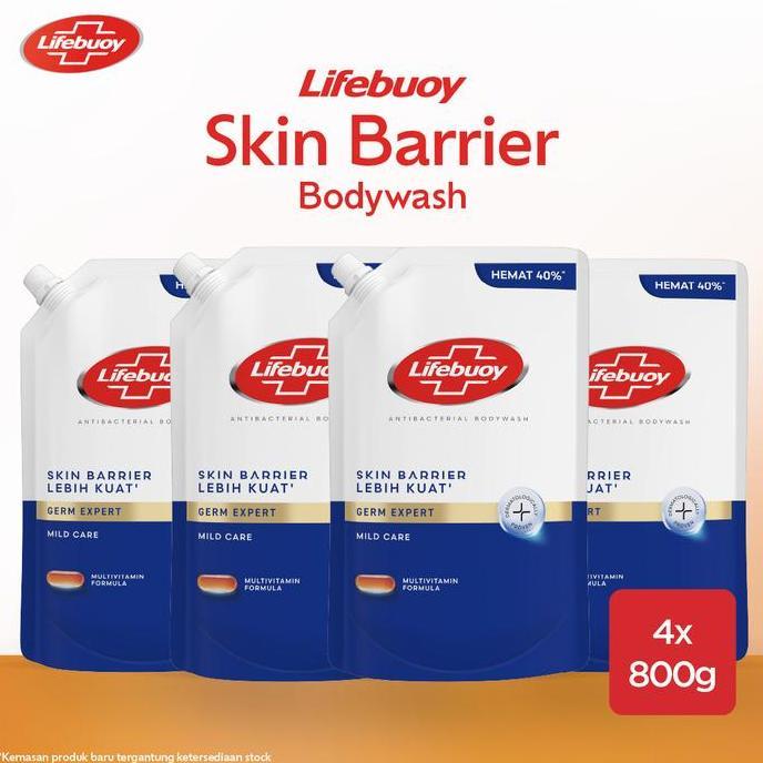 [BUY 2 GET 2] Lifebuoy Sabun Mandi Mild Care 800ml Pouch [FLASH SALE]