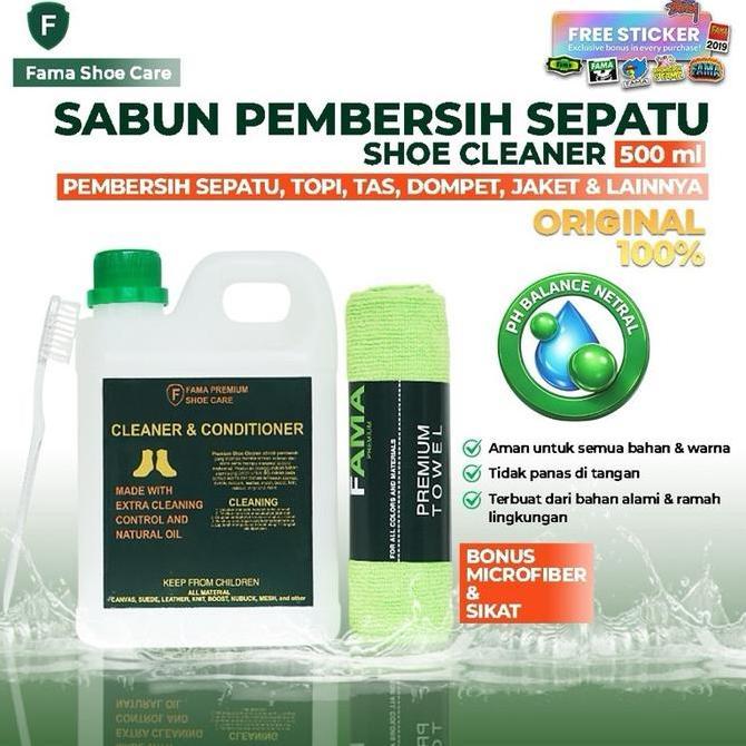 FAMA-SHOE CLEANER 500ML-PREMIUM-PEMBERSIH SEPATU-SABUN SEPATU-FAMA SHOES CLEANER-FAMA SHOE CLEANER