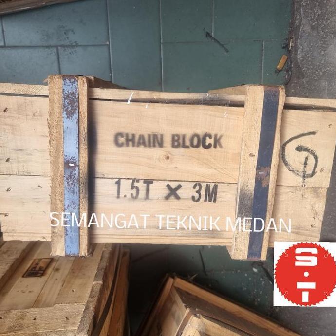 CHAIN BLOCK TAKEL KATROL HOIST 1,5TON 1.5 TON 3 METER M ELEPHANT GAJAH