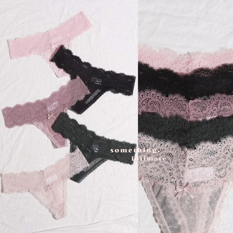 BEST DEALS VS THE LACIE SOLANGE FLORAL LACE PANTY UNDERWEAR / SEXY PANTIES LINGERIE SEMI THONG GSTRI