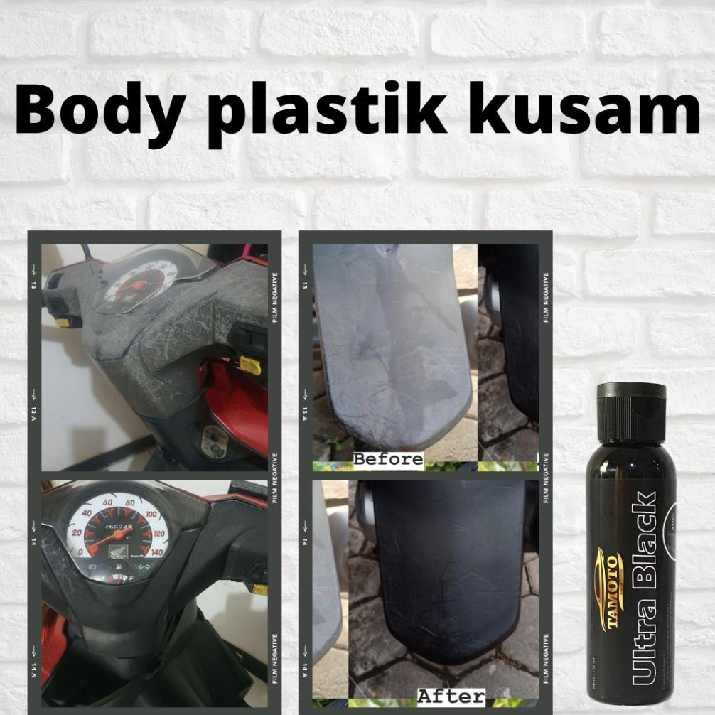 Flash Sale Tamoto Ultra Black - Pengkilap / Penghitam Body Kasar Motor Permanen / Pengkilat Bodi Pla