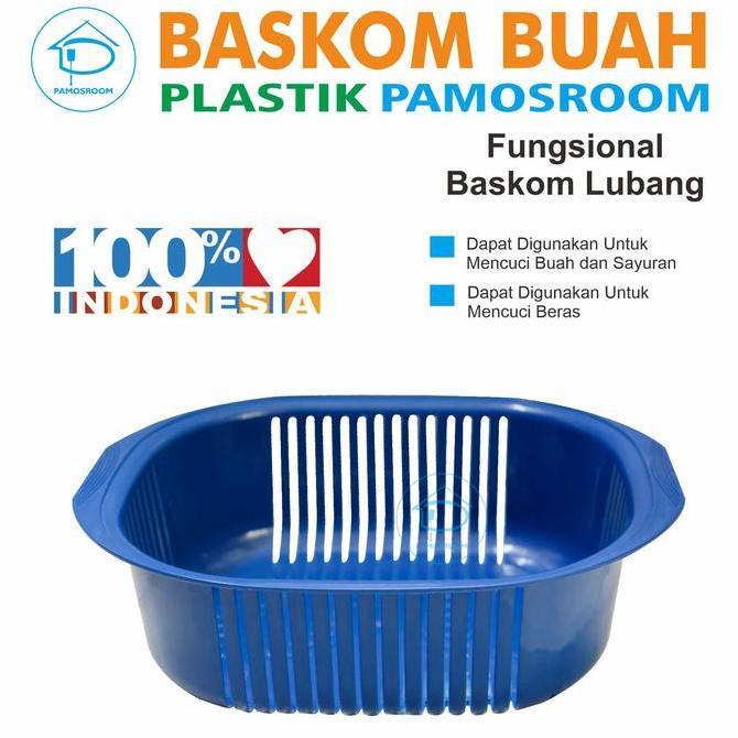 Murah Pamosroom Baskom Lubang Plastik Tebal Baskom Cuci Sayur Buah Daging