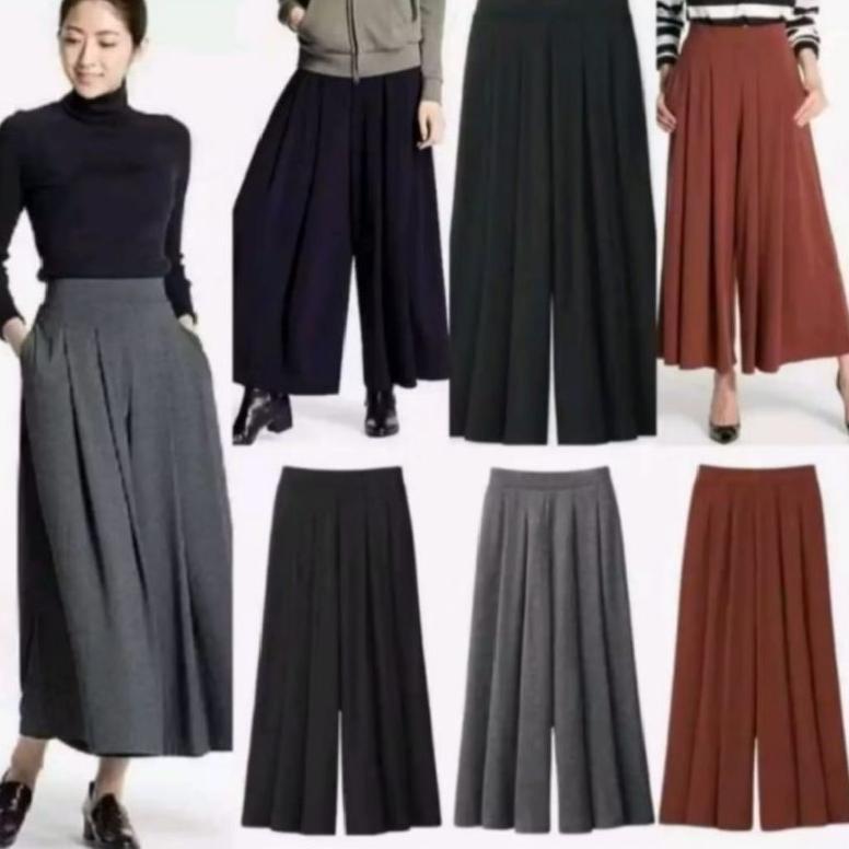 NEW PRODUCT UNQ comfy wide cullotes/celana kulot import/branded/celana kulot panjang