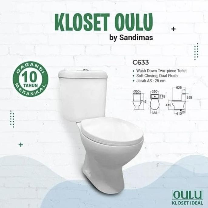 Murah Closet Duduk Oulu C633 Closet